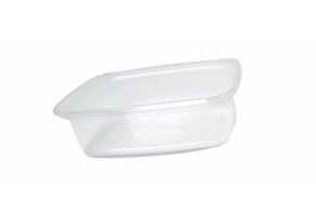 PP salad tray rectangular thermo format 108 x 82 x 30 mm 150cc
