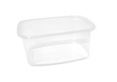PP salad trays rectangular thermo format 108 x 82 x 45 mm 250 cc