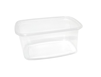 PP salad trays rectangular thermo format 108 x 82 x 45 mm 250 cc