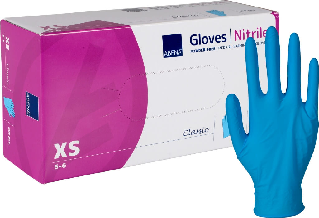 Abena Classic handschoenen Nitril blauw CAT III