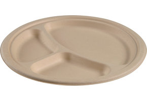 Sugar cane plate round