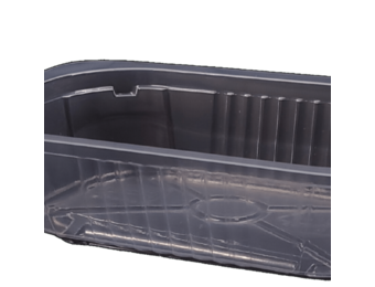 PP tray transparent P-45 tray format 137 x 95 x 45 mm