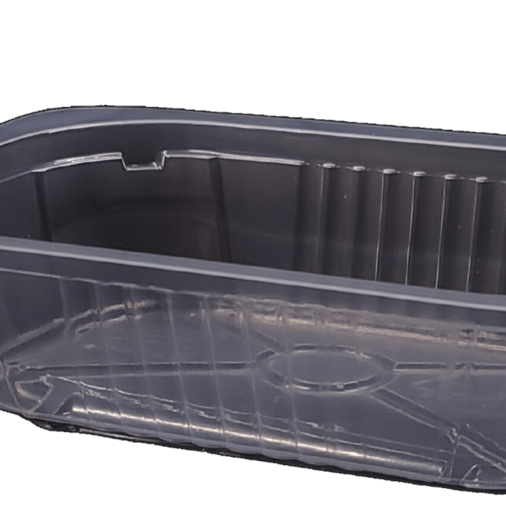 PP tray transparent P-45 tray format 137 x 95 x 45 mm