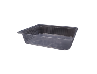 PP tray transparent L-50 tray format 230 x 190 x 50 mm