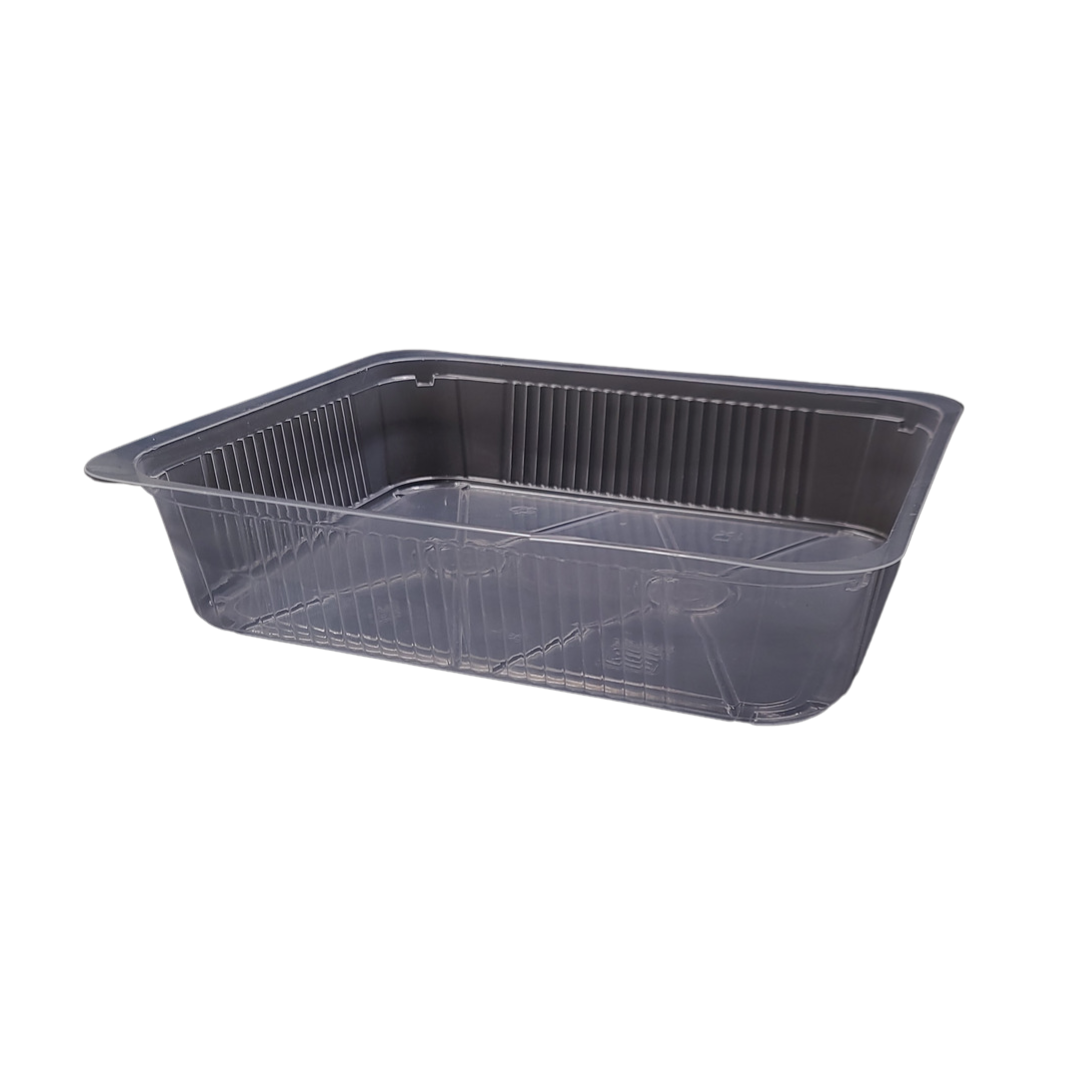 PP tray transparent L-50 tray format 230 x 190 x 50 mm