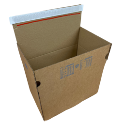 Autolock box + adhesive strip b-wave size 340 x 240 x 240mm - 15 pieces