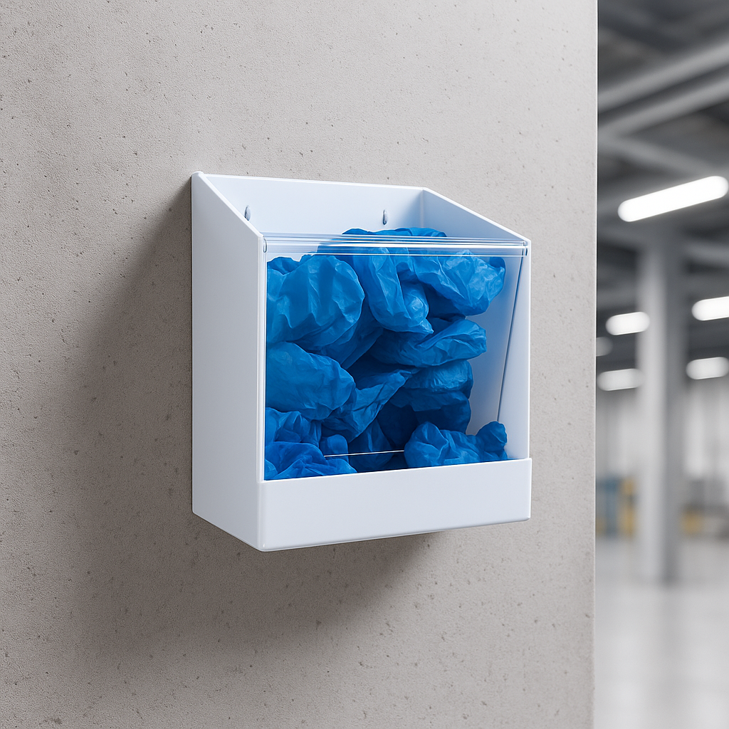Multi-dispenser wall box acrylic 230 x 345 mm white