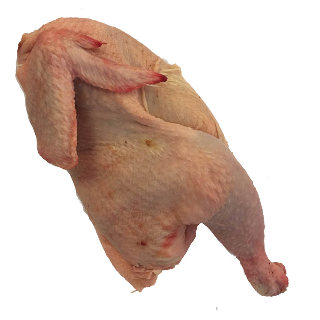 Demi-poulet biologique