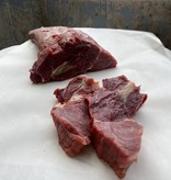 Morceaux de bœuf nourri à l'herbe biologique