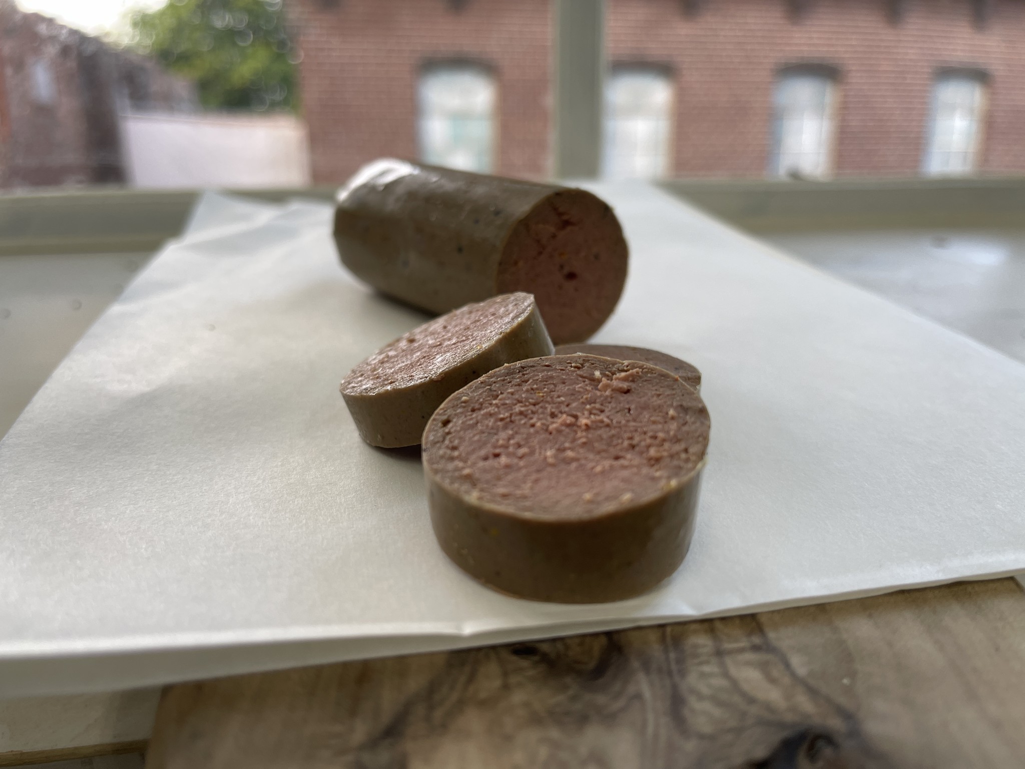 Saucisse de foie de poulet biologique