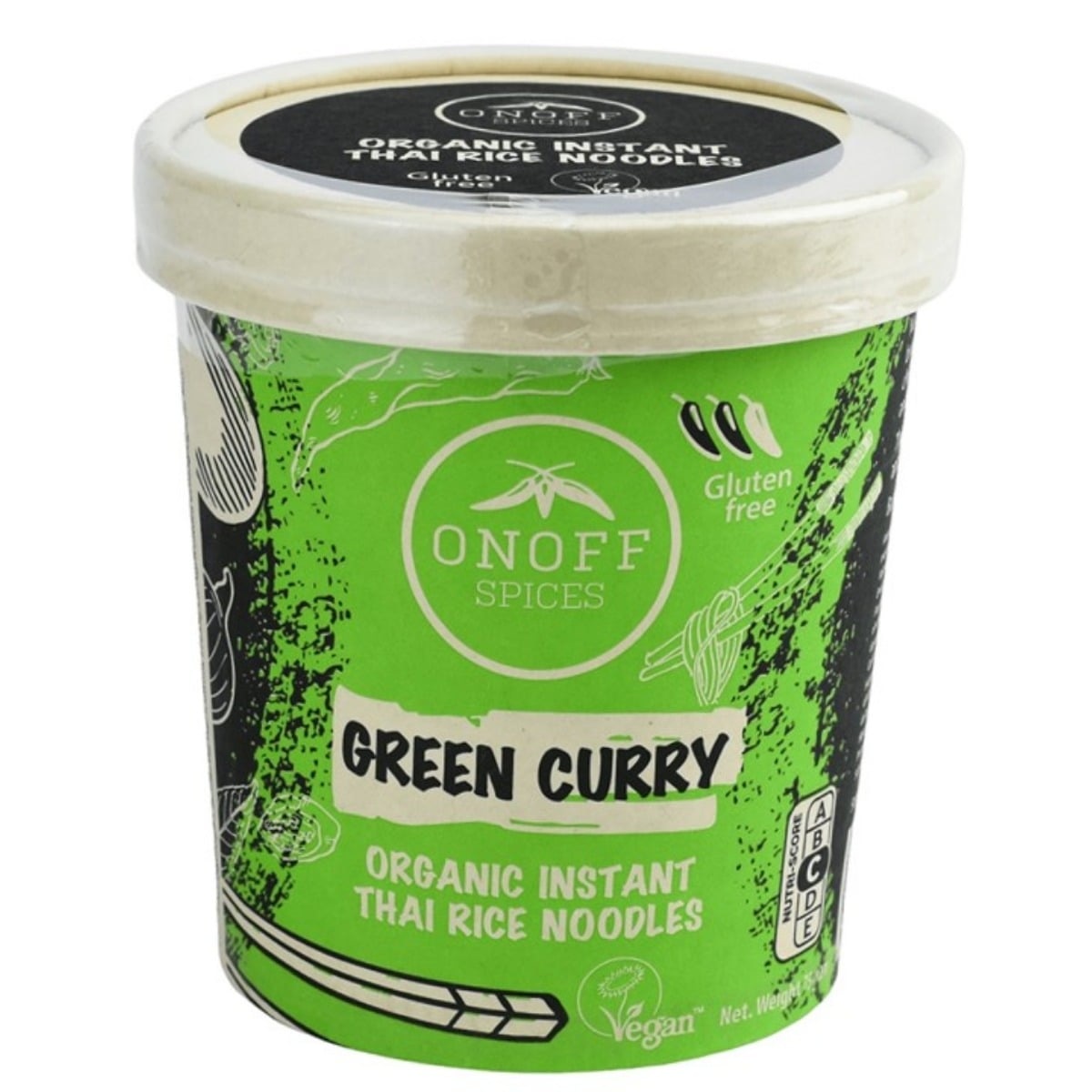 noodle soup green curry Biologisch