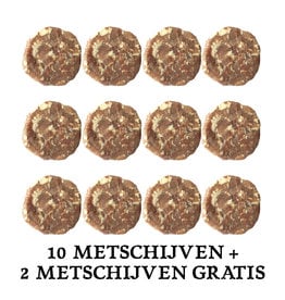 Zomeractie: 10 metschijven + 2 gratis