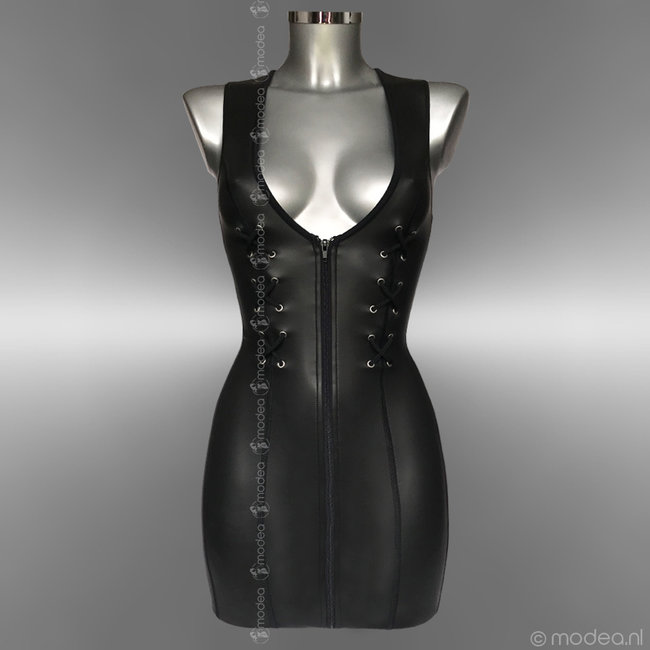 Modea - Private Label Kinky dress neoprene (rubber) with lace closure