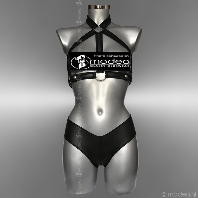 Modea - Private Label Kinky Neopreen (rubber) topless dames harnas