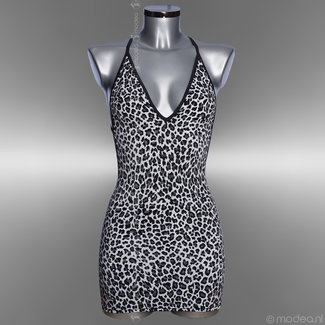 Modea - moda sensuale Sexy Leopard dress with beautiful cleavage and back