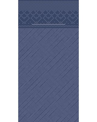 Pocket napkin Tissue Deluxe 40x40cm 4 Lgs 1/8 vouw Blauw