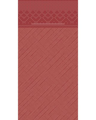 Pocket napkin Tissue Deluxe 40x40cm 4 Lgs 1/8 vouw Bordeaux