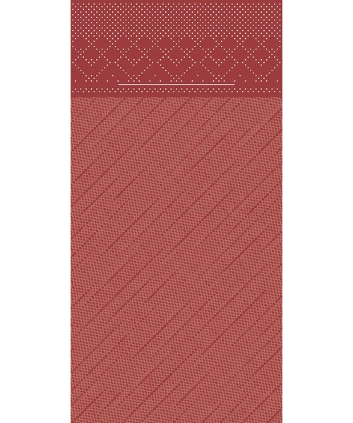 Pocket napkin Tissue Deluxe Bordeaux  40x40cm 4 Lgs  1/8 vouw bestellen
