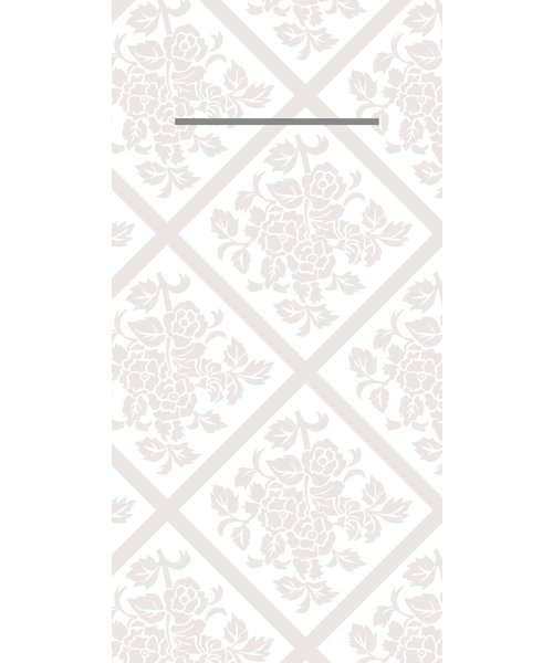 Pocket napkin Airlaid Damast Wit 40x40cm  65 Gr 1/8 vouw bestellen