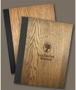 Originele houten menukaarten Originele houten menukaarten