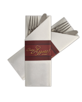 Napkin Sleeves Guten Appetit Bordeaux