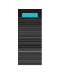 Bestekzakje Lima Black/Turquoise Bestekzakje Lima Black/Turquoise