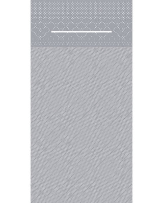 Pocket napkin Tissue Deluxe Light 40x40cm 3 Lgs  1/8 vouw Grijs