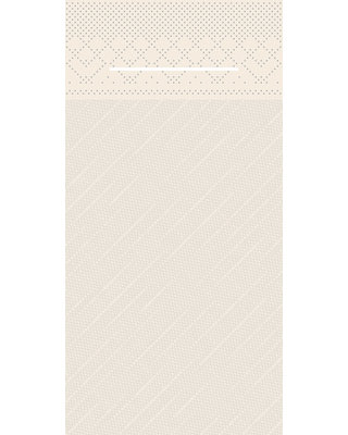 Pocket napkin Tissue Deluxe Light 40x40cm 3 Lgs  1/8 vouw recycled Bruin