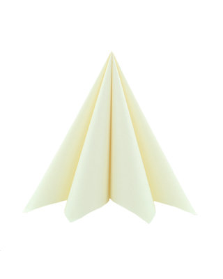 Cocktail Servet Softpoint  17x17cm uni Creme