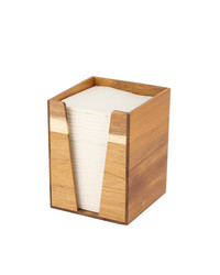 Dispenser Hout, voor servet 33x33cm bestellen Dispenser Hout, voor servet 33x33cm bestellen