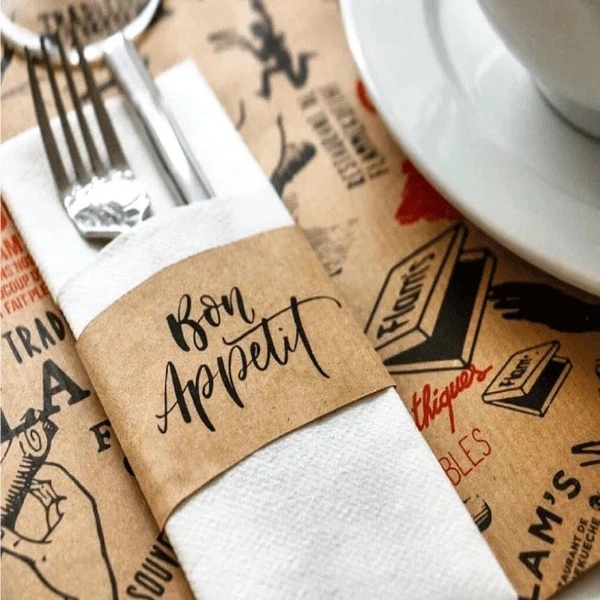 Servetten met sleeves bedrukken met eigen logo