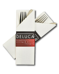 Servetten met sleeves bedrukken met eigen logo Servetten met sleeves bedrukken met eigen logo