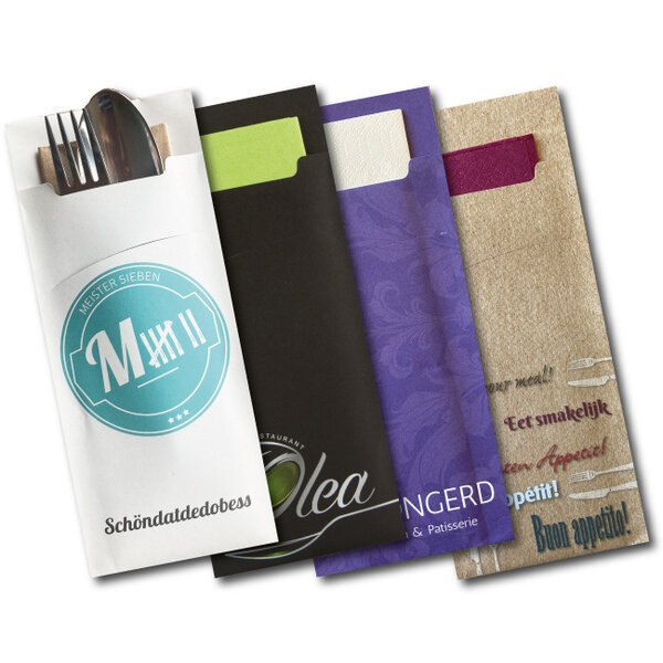 Pochetto's bedrukken met eigen logo