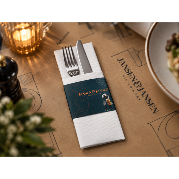Servetten met sleeves bedrukken met eigen logo