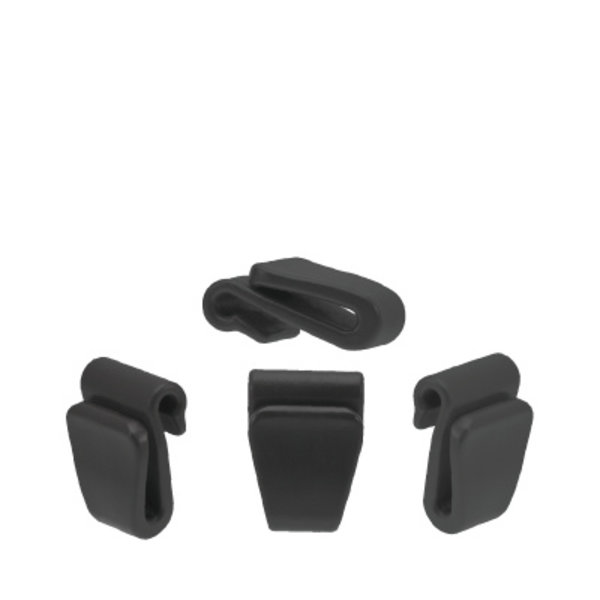 X Strap Clip Set / Fits Tyke, Prodigy, Air, Carbon) Black / per 2 stuks