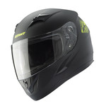 Targa Helmet For Kid Matt Black Neon Yellow
