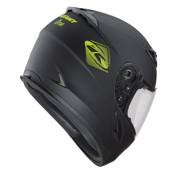 Targa Helmet For Kid Matt Black Neon Yellow