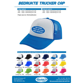 Bedrukte Trucker Cap