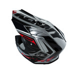 Performance Helmet Peak Adult Grey/Black/Red