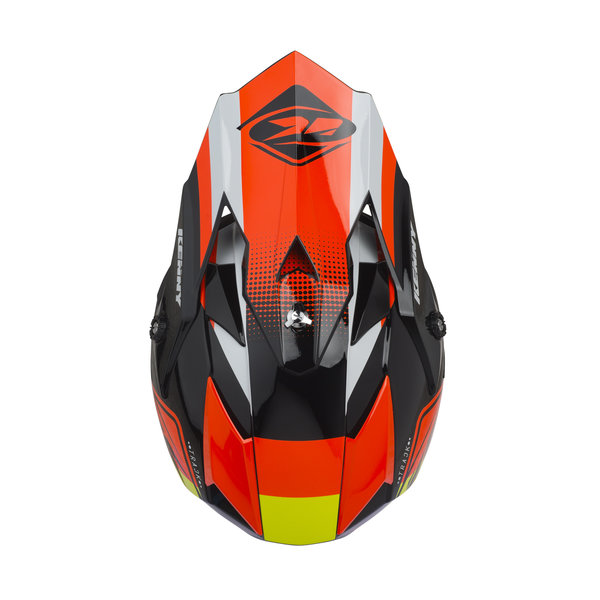 Track Kid Helmet Visor Black Orange