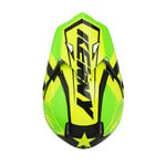 Track helmet visor green neon yellow