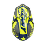 Track helmet visor neon yellow