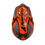 Track helmet visor orange