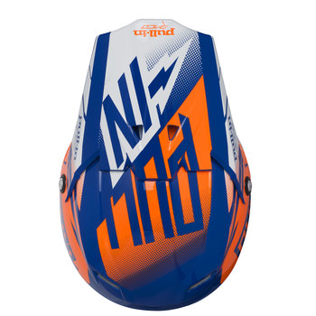 Helmet Peak Kids Blue/Neon Orange