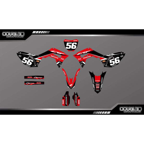 Stickerset Honda CRF450R (diverse bouwjaren)