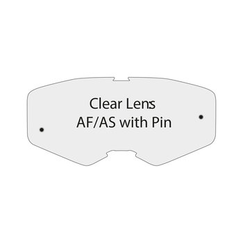 Clear Lens Af/As With Pin For Performance  + Track Kombat