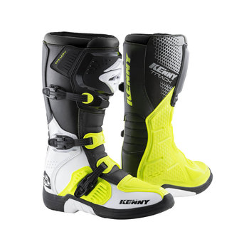 Track Boots For Adult White Neon Yellow