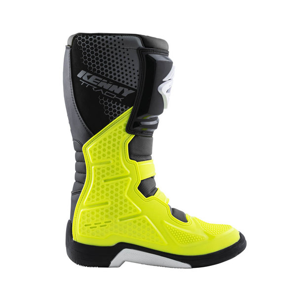 Track Boots For Adult White Neon Yellow