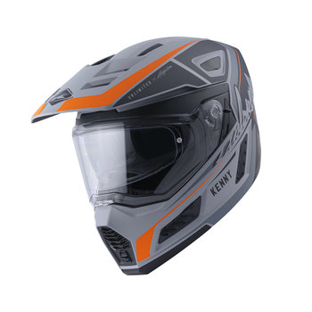 Explorer Helmet Graphic  Matt Grey Orange