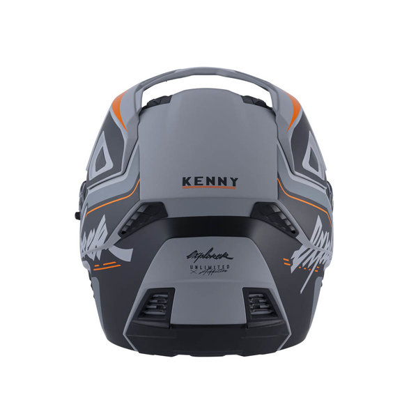 Explorer Helmet Graphic  Matt Grey Orange